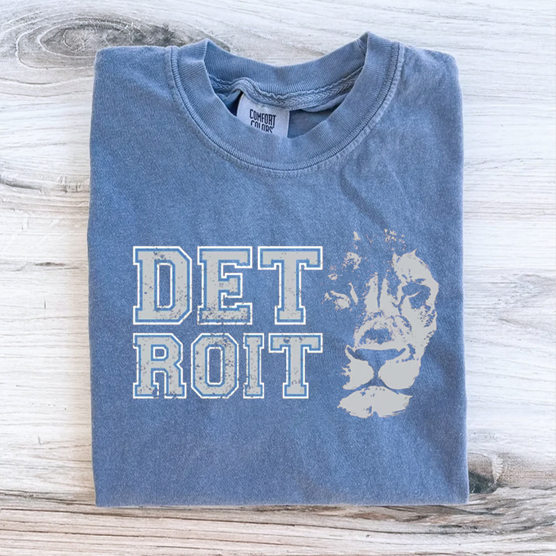 Comfort Colors Detroit Football T-shirt