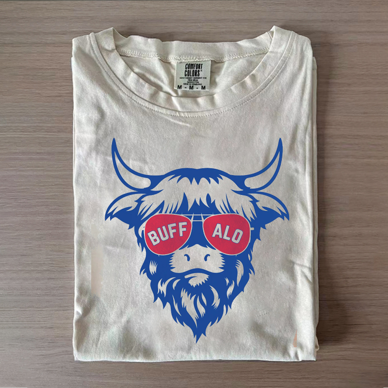 Comfort Colors Buffalo Football Sweatshirt/T-Shirt