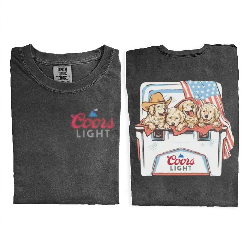 Patriotic Dog Beer T-shirt