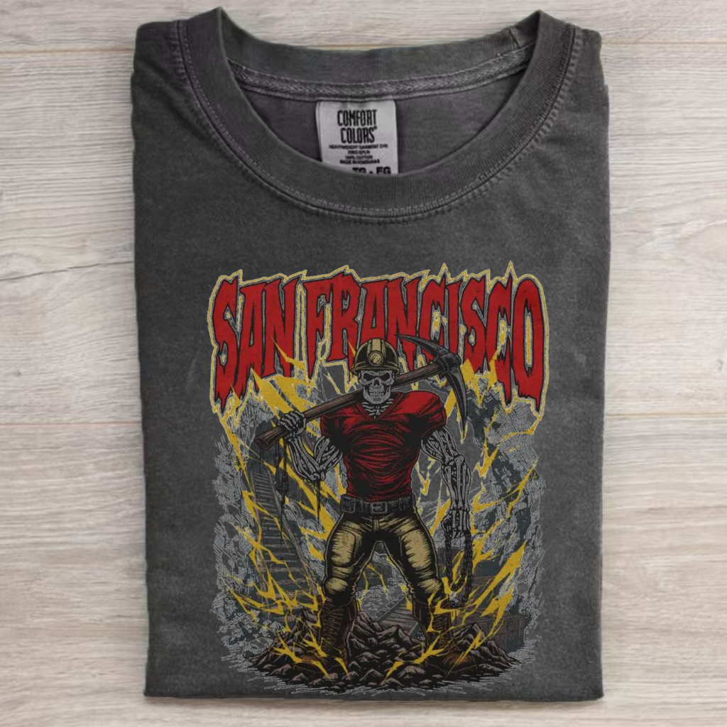 Retro Style San Francisco Football T-shirt