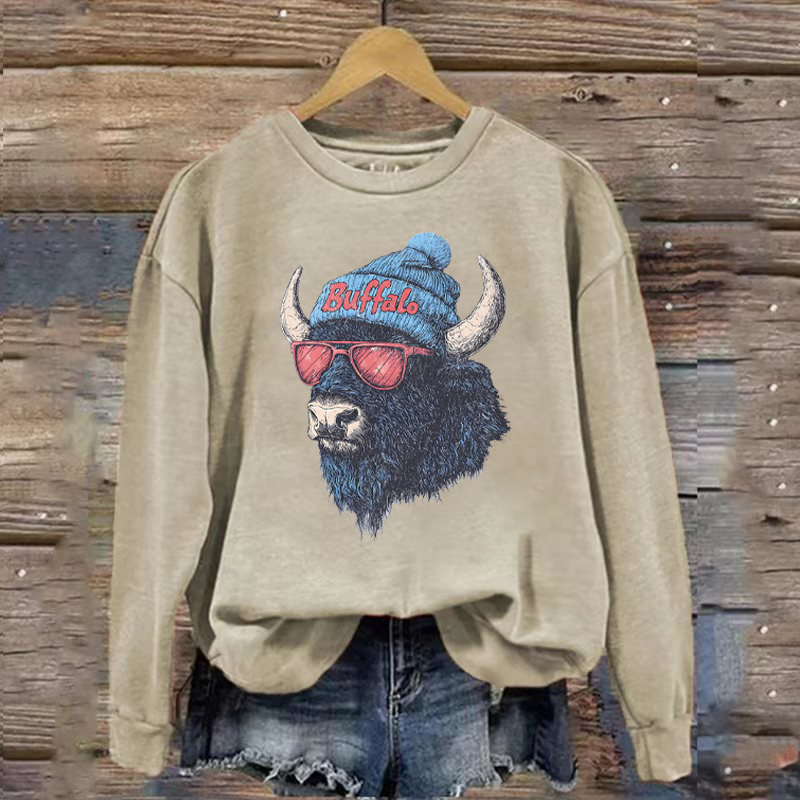 Vintage Buffalo Football Trendy Fan Gifts for Game Day Sweatshirt