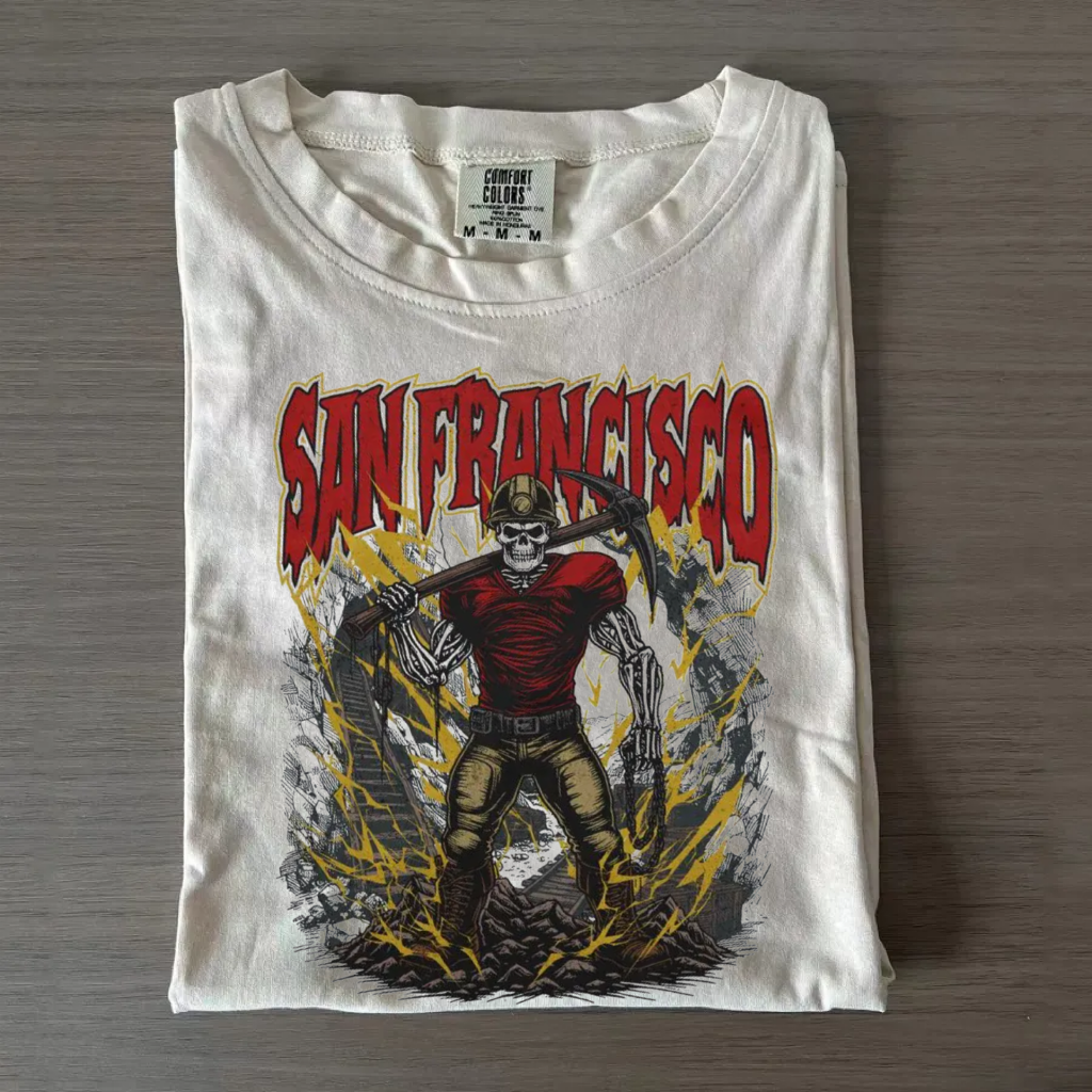Retro Style San Francisco Football T-shirt