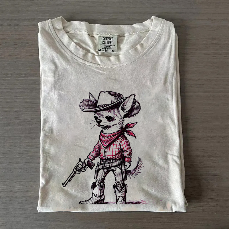 Funny Chihuahua Cowboy T-shirt