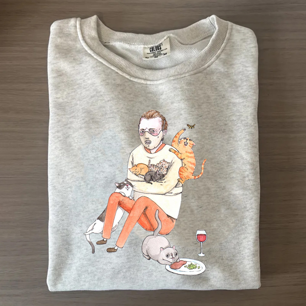 Funny Lecter with Cats Shirt/Sweatshirt