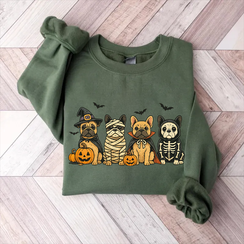 Comfort Colors Halloween French Bulldog Sweatshirt