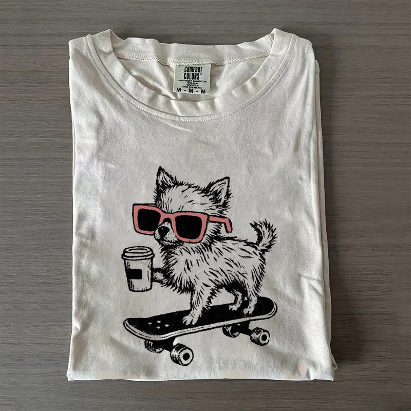 Funny Chihuahua Coffee T-shirt