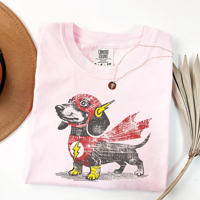 Dachshund Superhero T-shirt