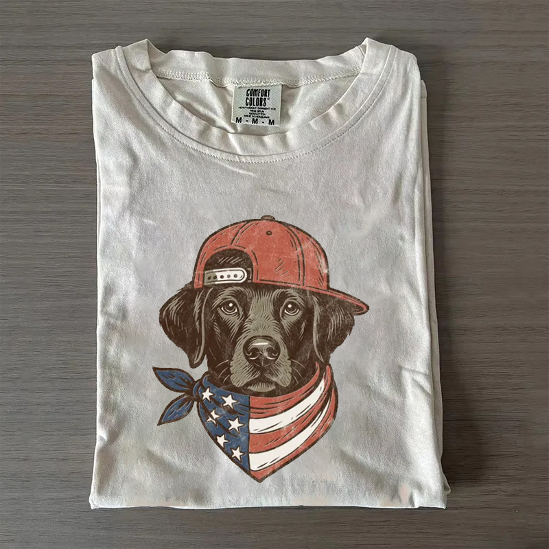 Labrador 4th of July T-shirt