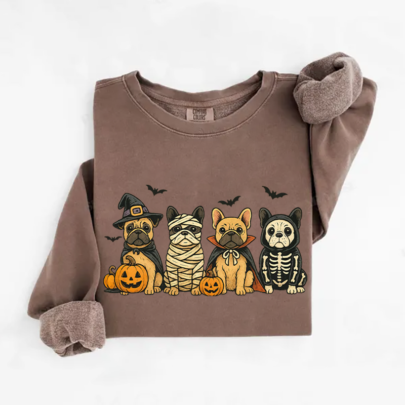 Comfort Colors Halloween French Bulldog Sweatshirt
