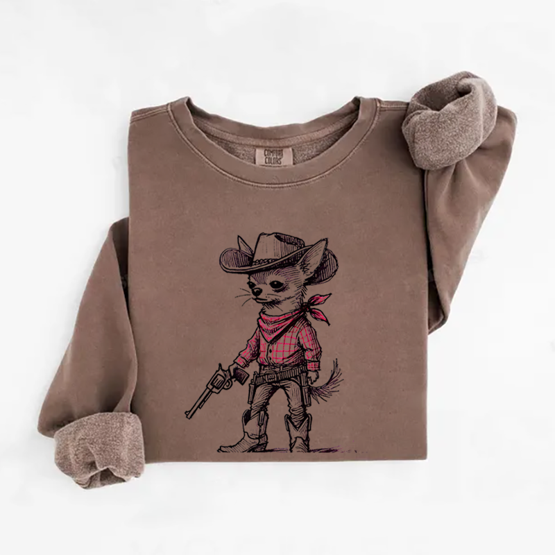Funny Chihuahua Cowboy Sweatshirt