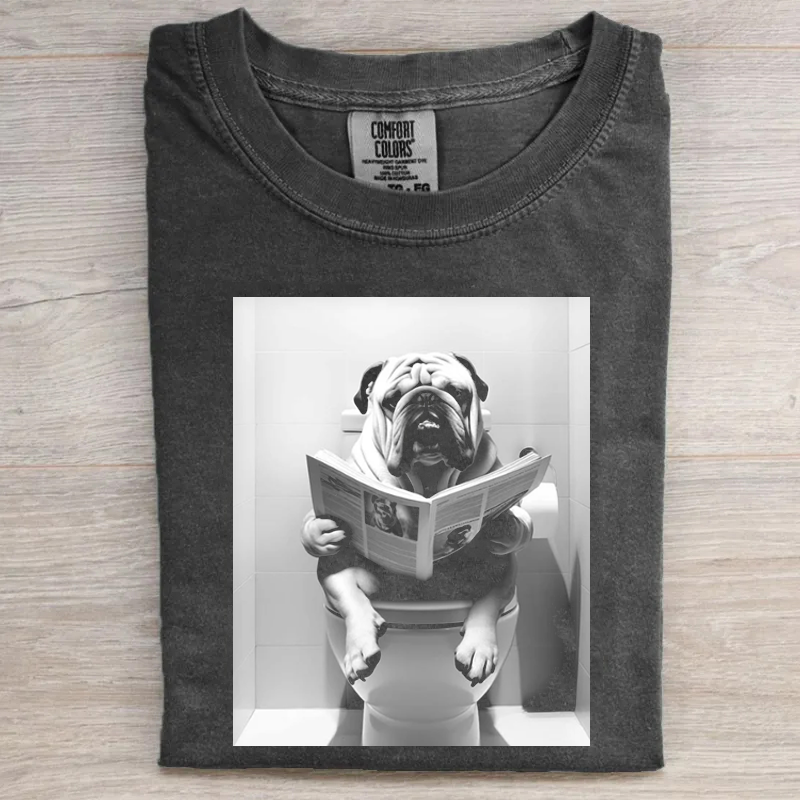 Vintage Funny Bulldog T-shirt