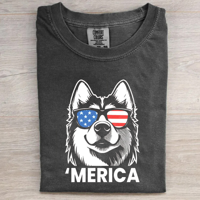 Merica Husky T-shirt