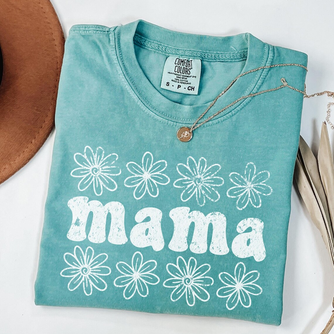 Comfort Colors Floral Mama T-shirt