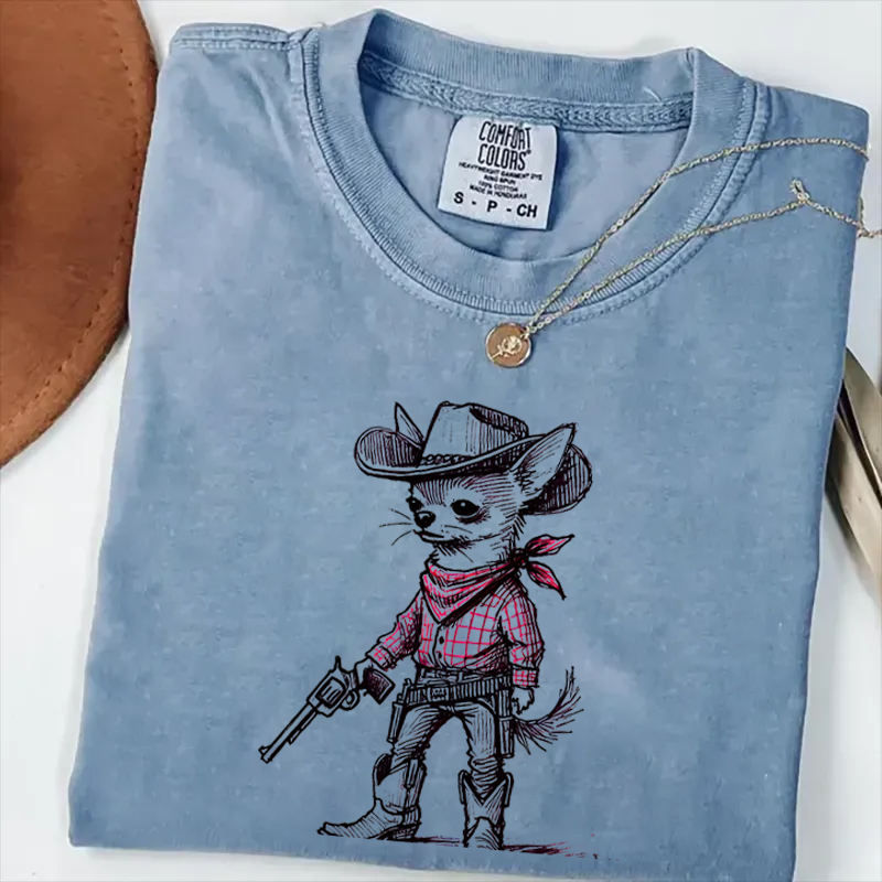 Funny Chihuahua Cowboy T-shirt