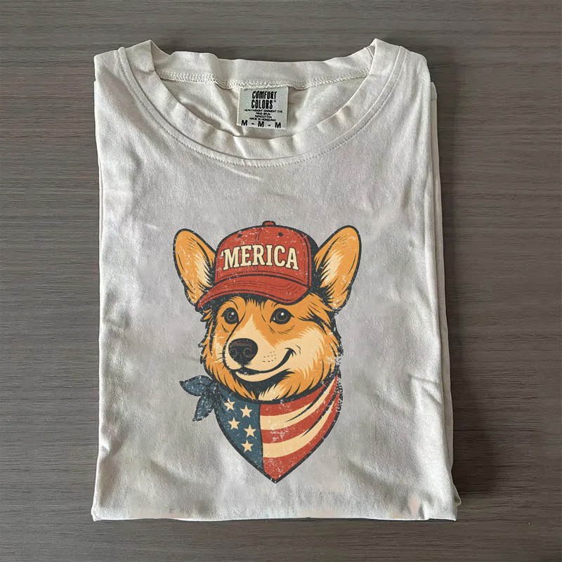 Patriotic Corgi T-shirt