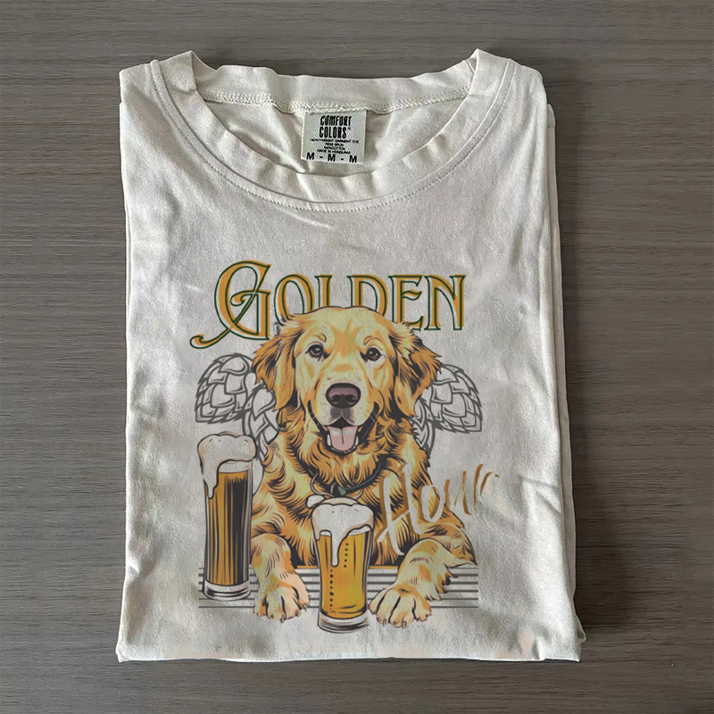 Vintage Funny Golden Retriever T-shirt