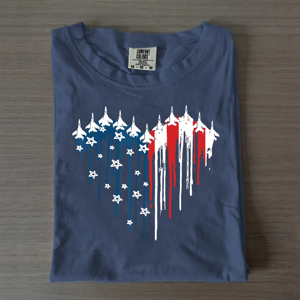 American Flag Heart T-Shirt