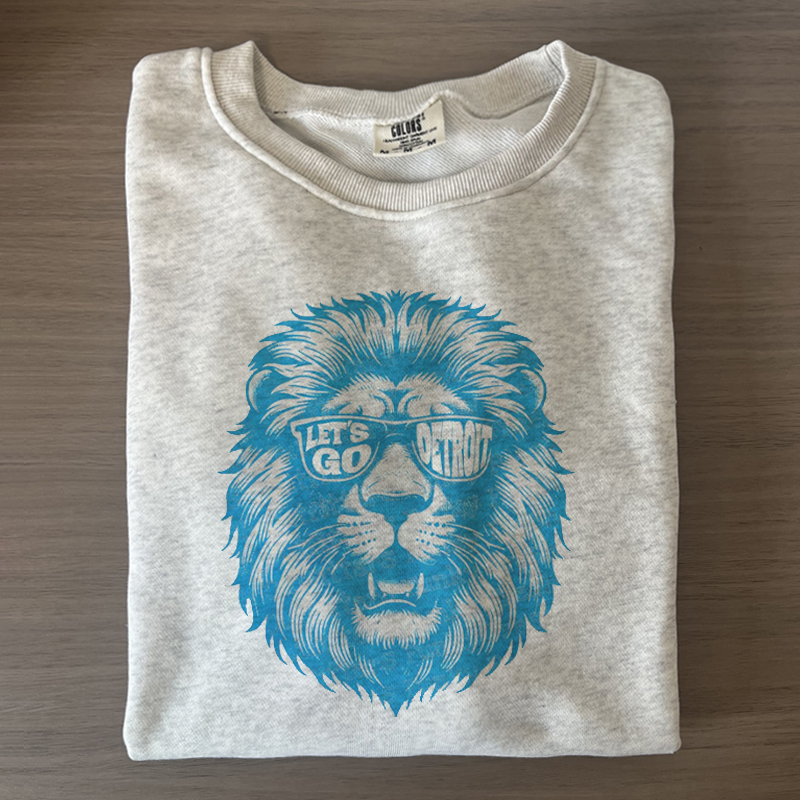Comfort Colors Detroit Football Sweatshirt/T-Shirt