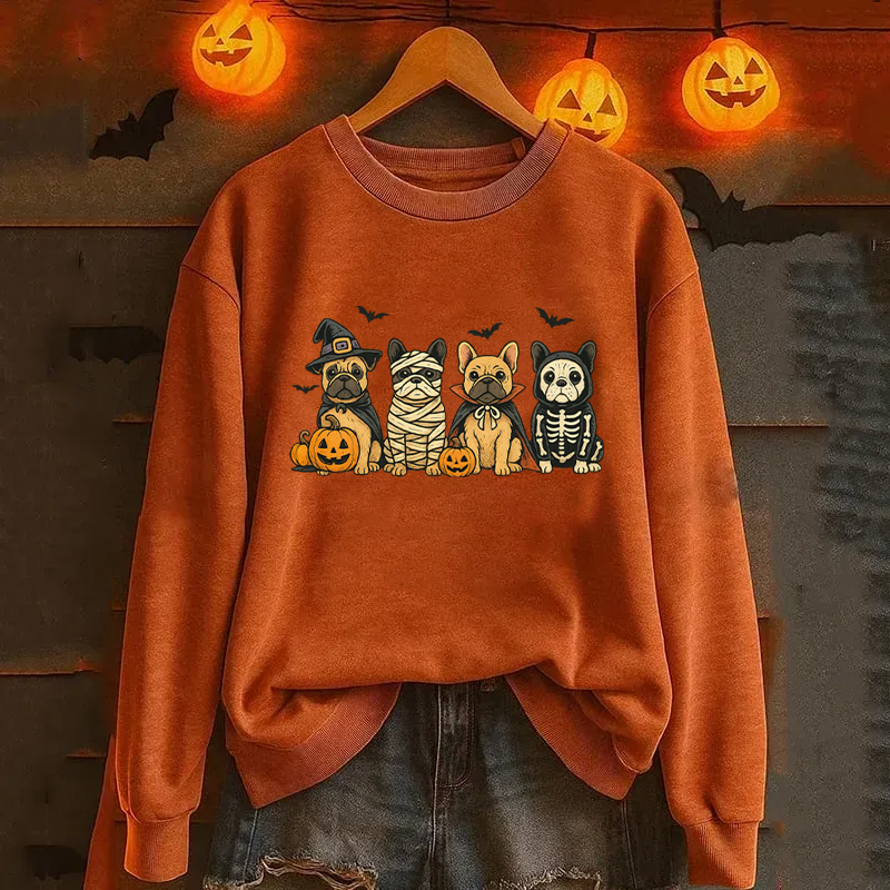 Comfort Colors Halloween French Bulldog Sweatshirt