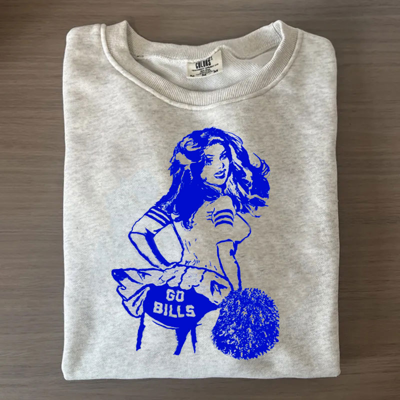 Comfort Colors GO BILLS Football T-shirt-Lulueye