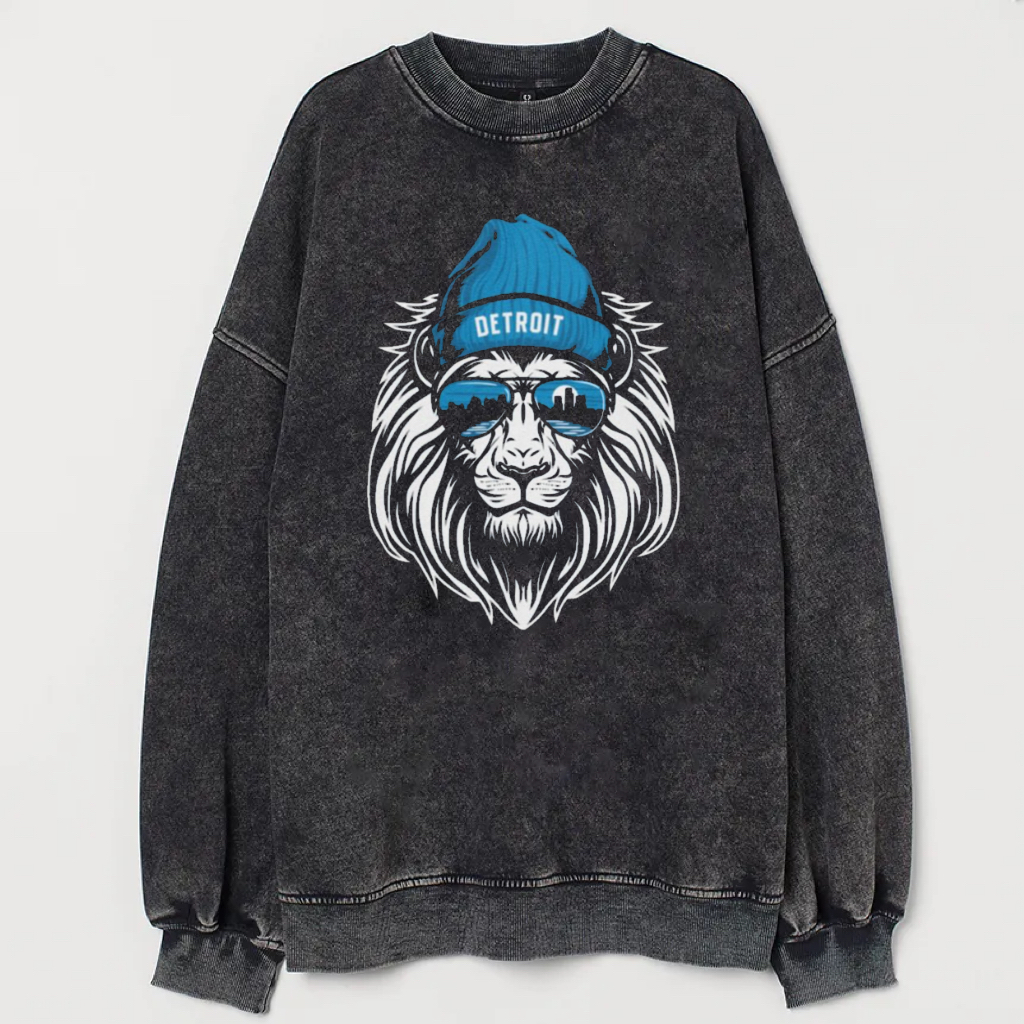 Retro Style Detroit Football T-Shirt/Sweatshirt