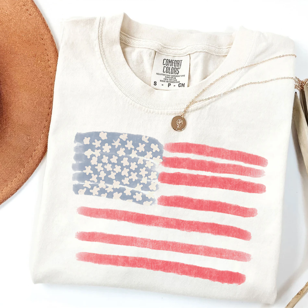 Retro America Flag 4th Of July Shirt