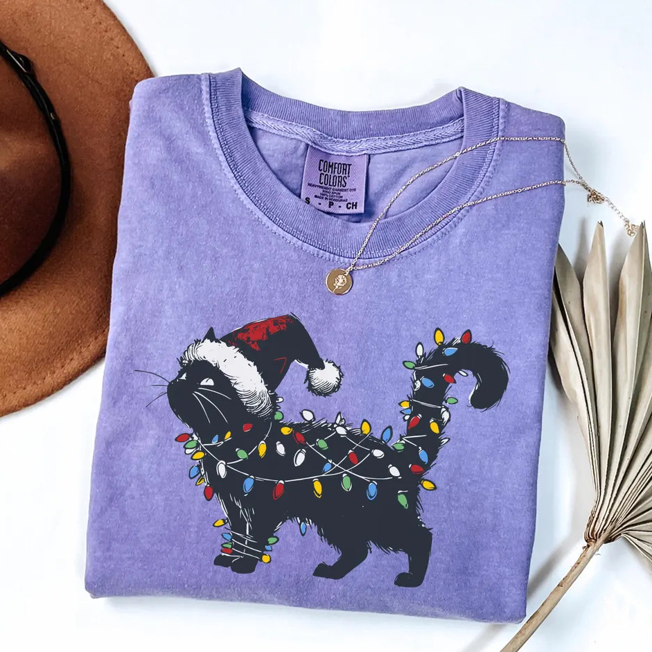 Cute Cat Women's Holiday T-shirt