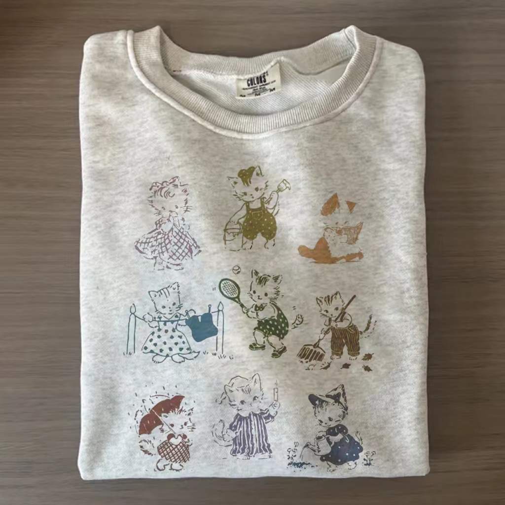 Vintage 90s Tattoo Cat T-shirt/Sweatshirt