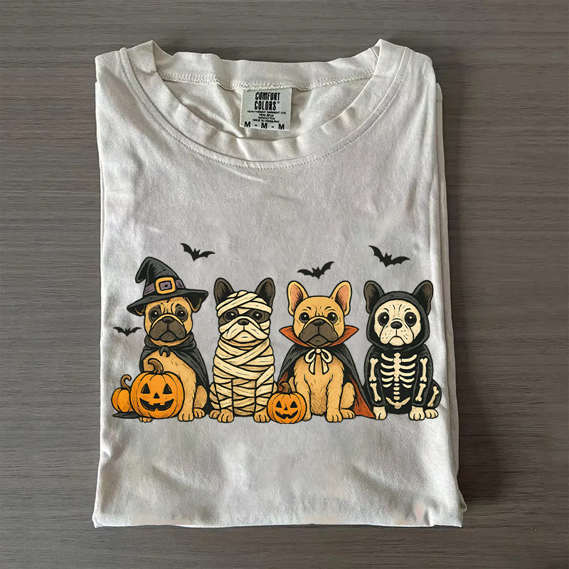 Comfort Colors Halloween French Bulldog T-shirt