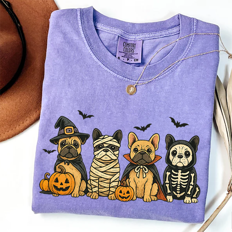 Comfort Colors Halloween French Bulldog T-shirt