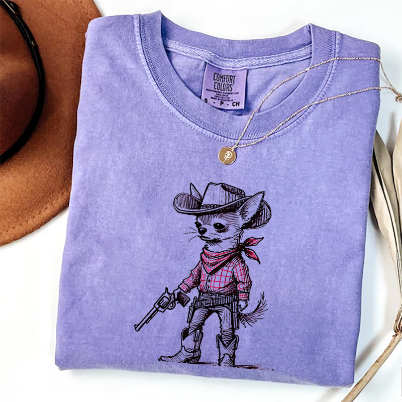 Funny Chihuahua Cowboy T-shirt