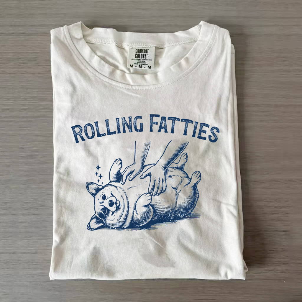 Rolling Fatties Dog T-shirt
