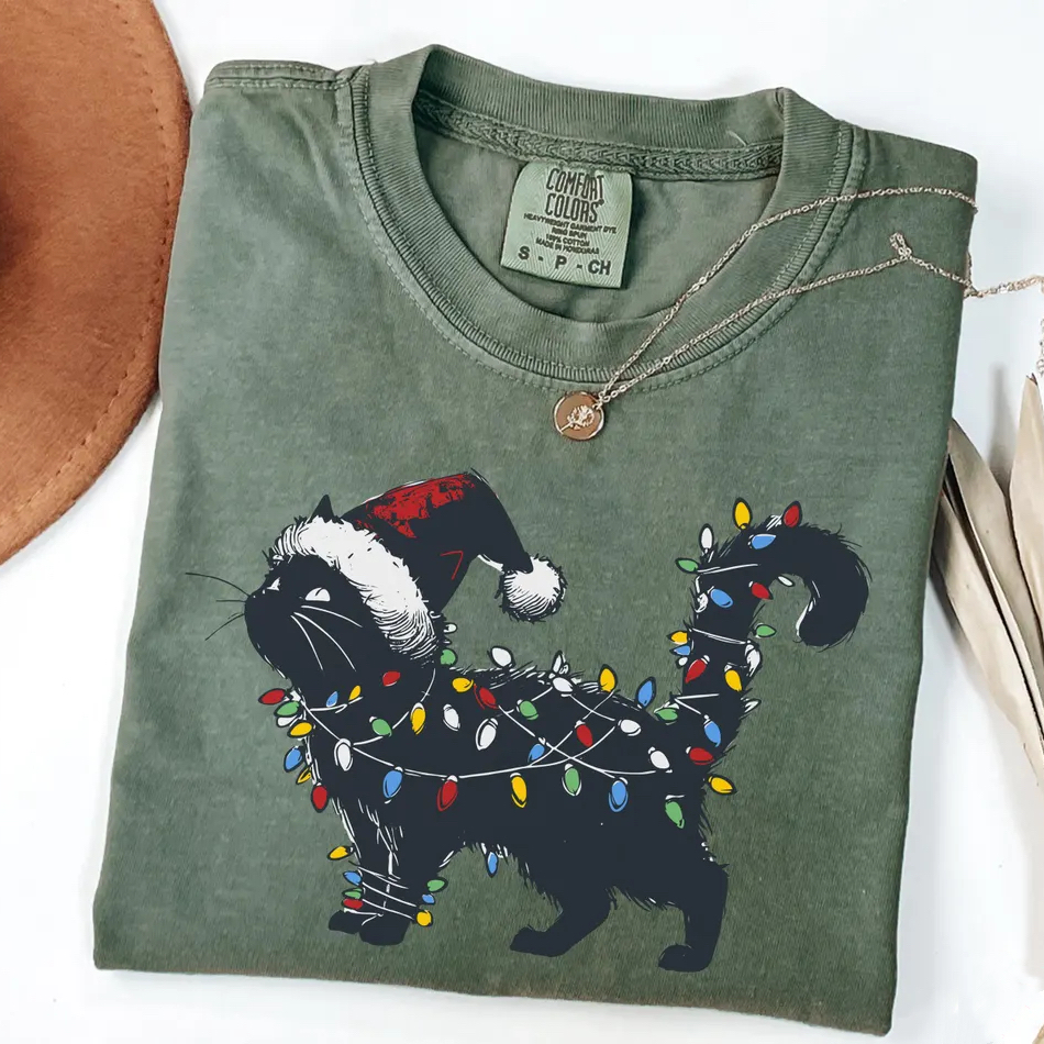 Cute Cat Women's Holiday T-shirt