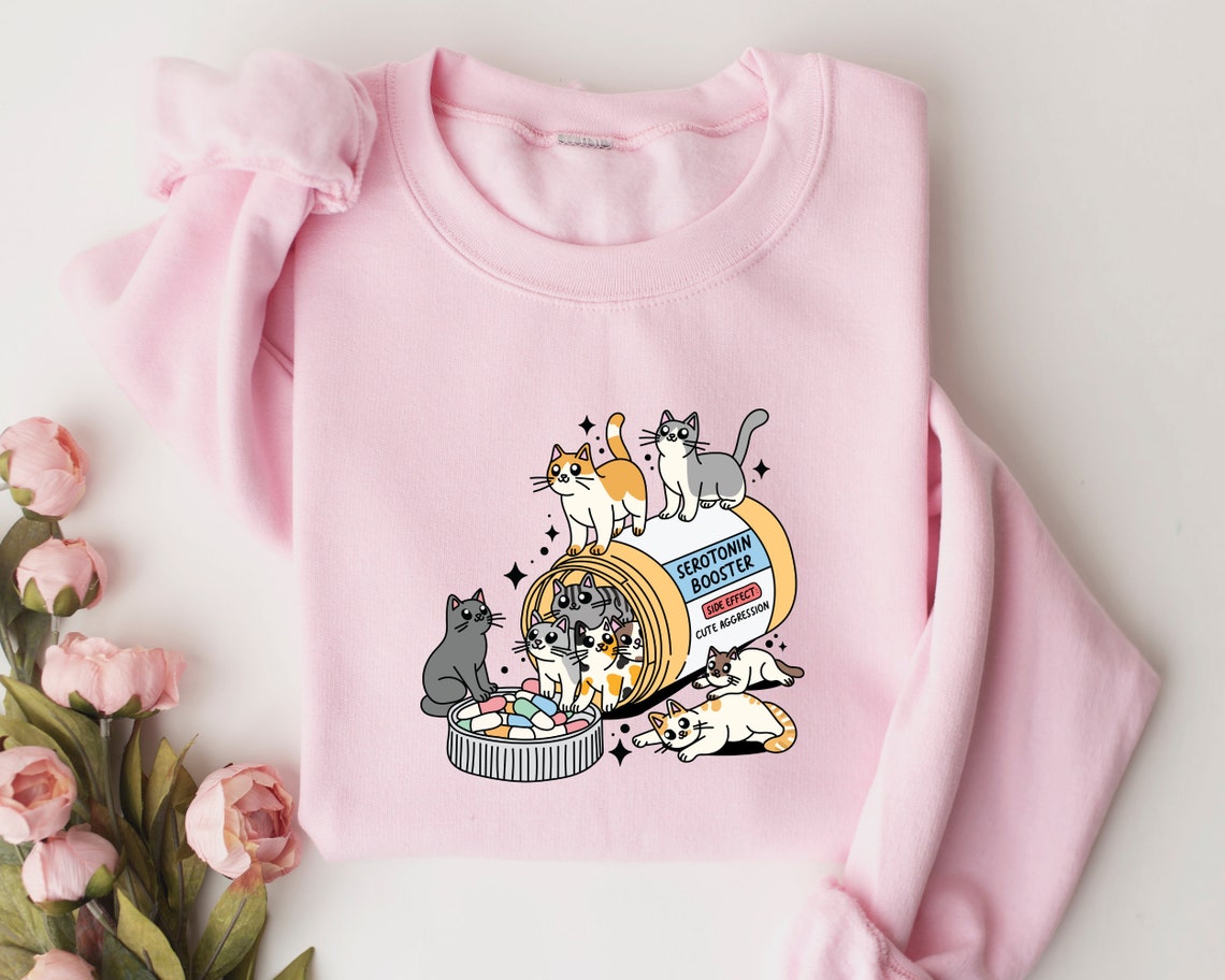 Funny Antidepressant Cat Sweatshirt