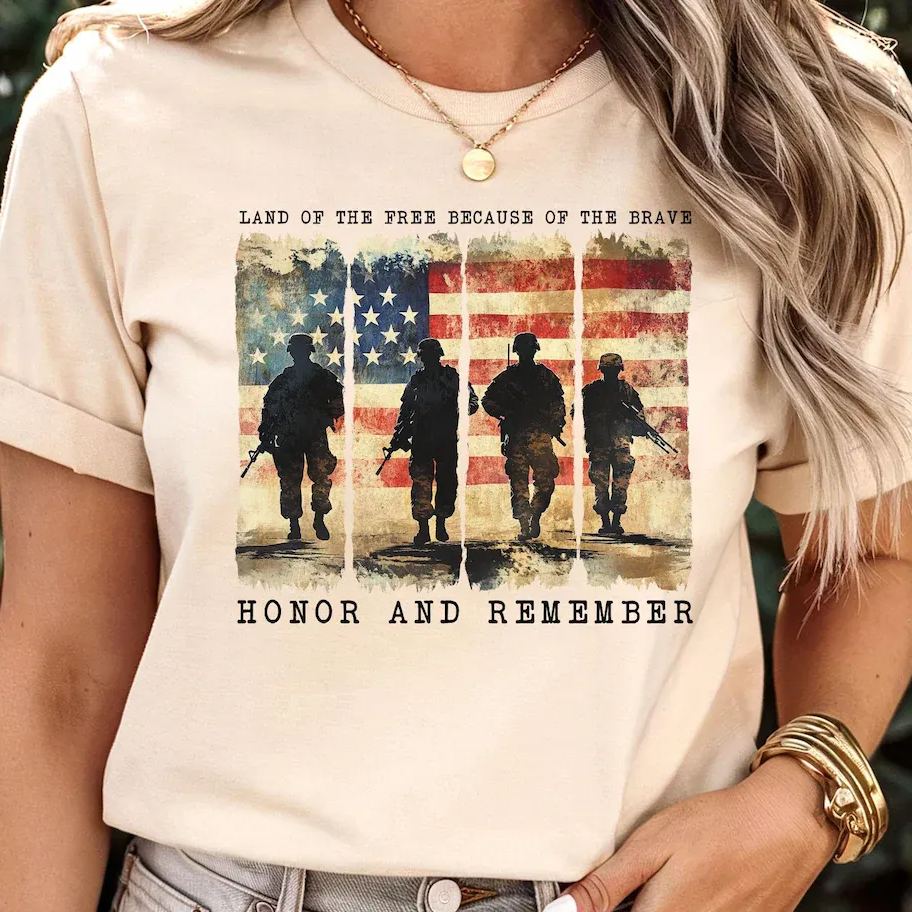 Land Of The Brave Memorial Day T-shirt