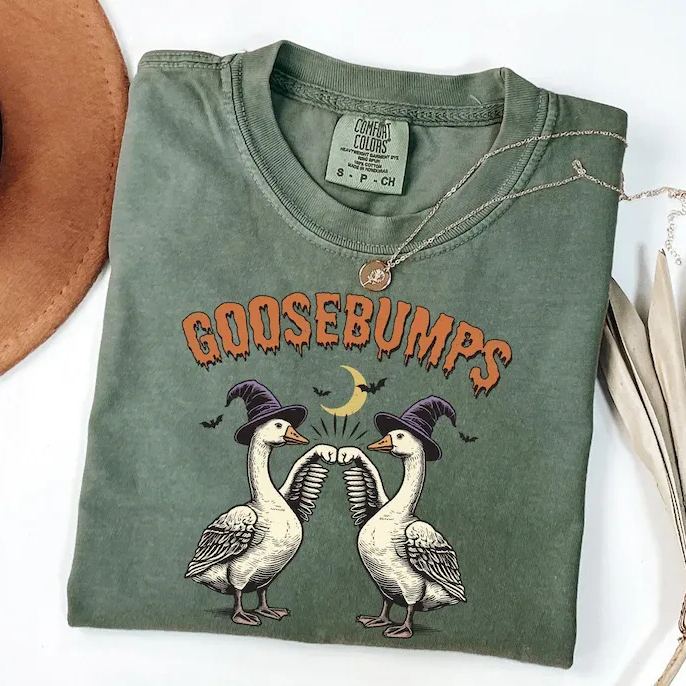 Comfort Colors Funny Goose Bumps Halloween T-shirt