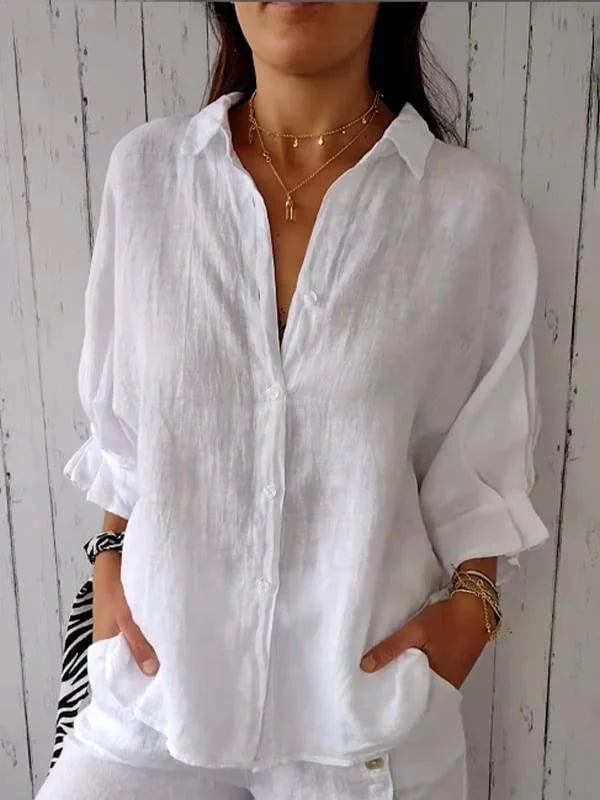 Cotton and linen shirt