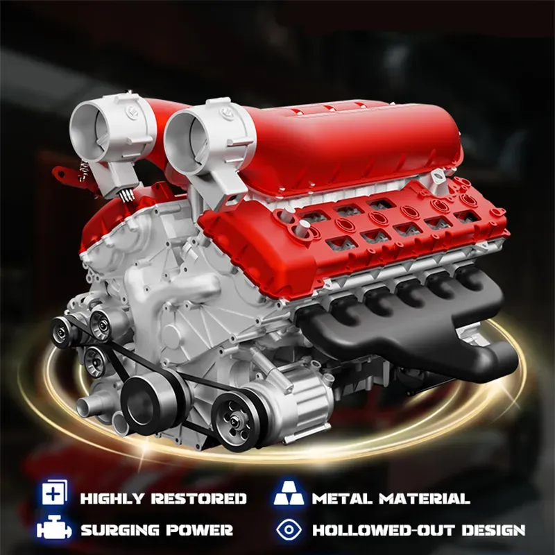 1/4 Scale Full-Metal V12 Engine Model Kit DM108