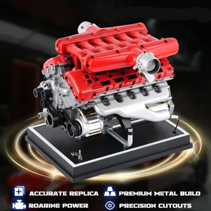 1/4 Scale Full-Metal V12 Engine Model Kit DM109 – Refined
