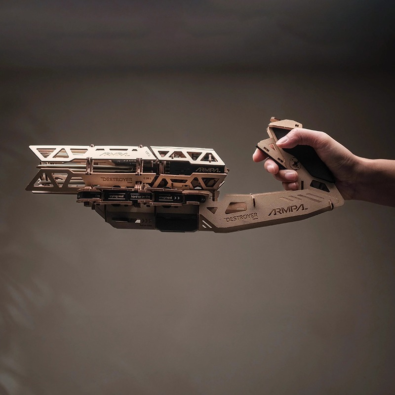 3D Wooden Puzzles Series Gatling-Style Rapid-Fire Gun