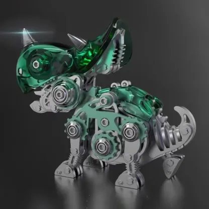 3D metal puzzles series Mechanical Triceratops