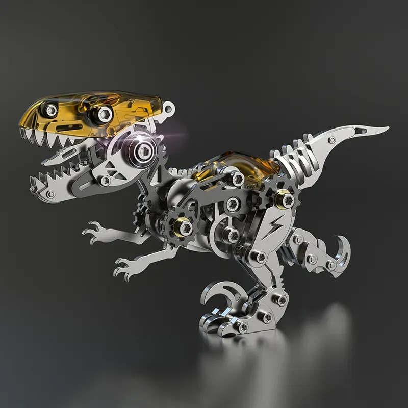 3D metal puzzles series Mechanical Velociraptor