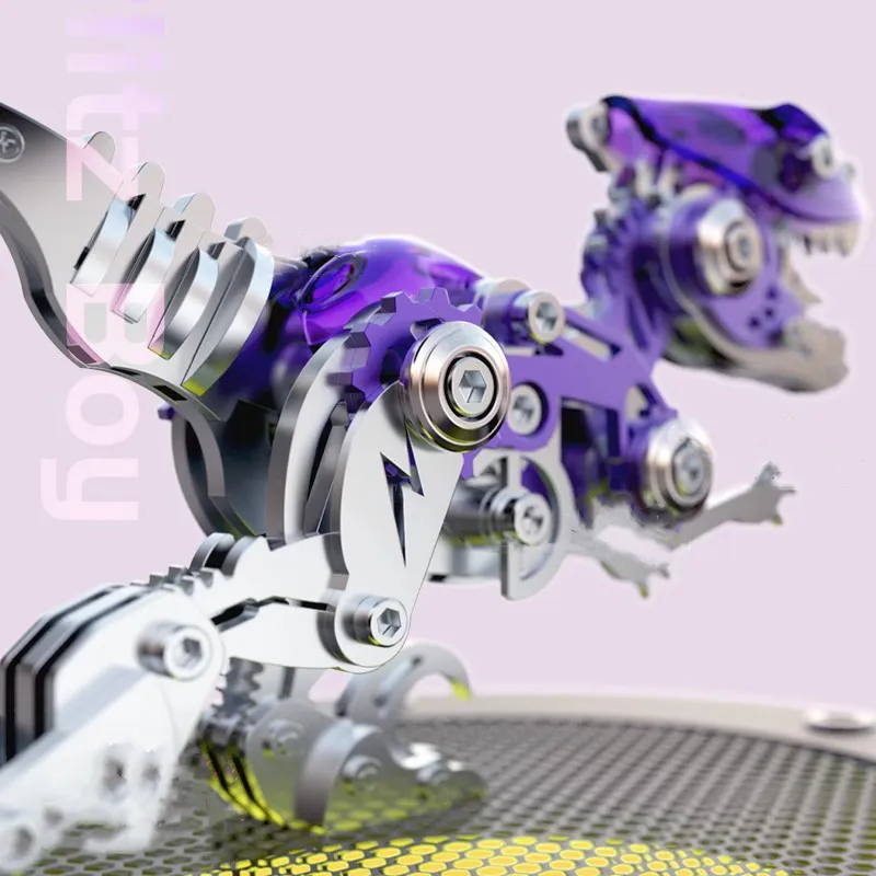 3D metal puzzles series Mechanical Velociraptor