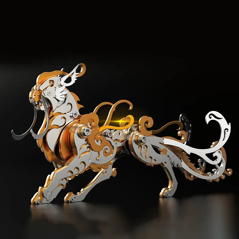 3D metal puzzles series Mechanical mythical beast Luwu