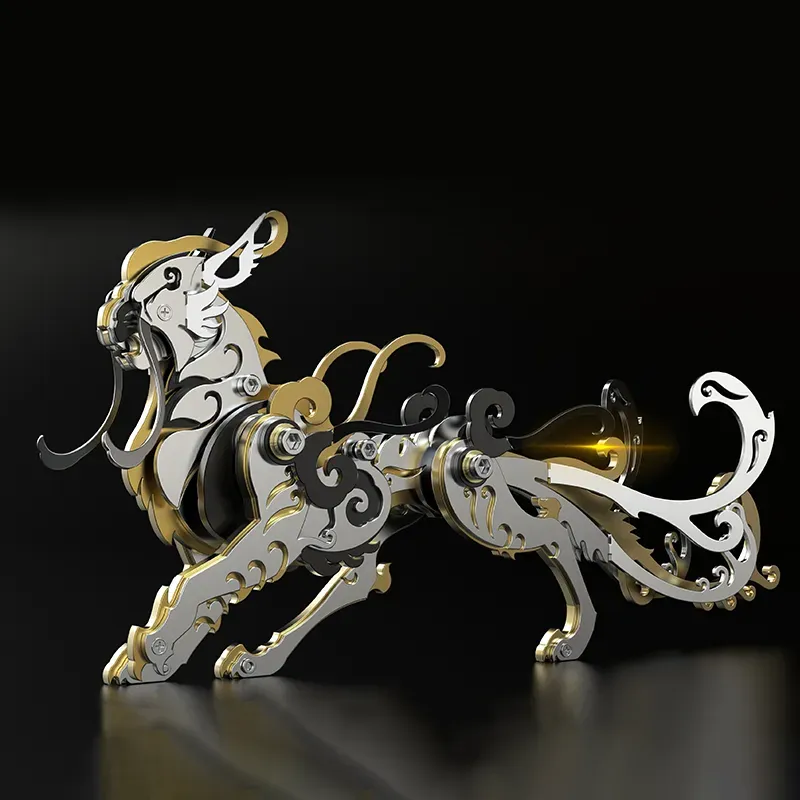 3D metal puzzles series Mechanical mythical beast Luwu