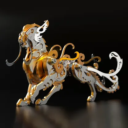 3D metal puzzles series Mechanical mythical beast Luwu