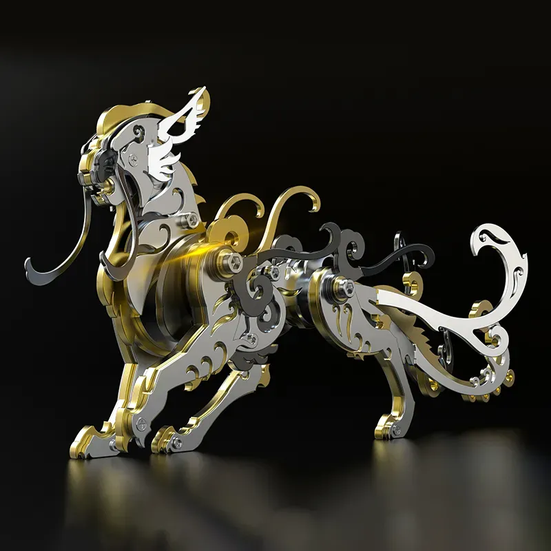 3D metal puzzles series Mechanical mythical beast Luwu