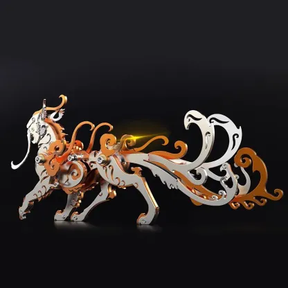 3D metal puzzles series Mechanical mythical beast Luwu