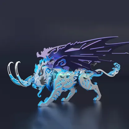 3D metal puzzles series Mechanical mythical beast qiongqi