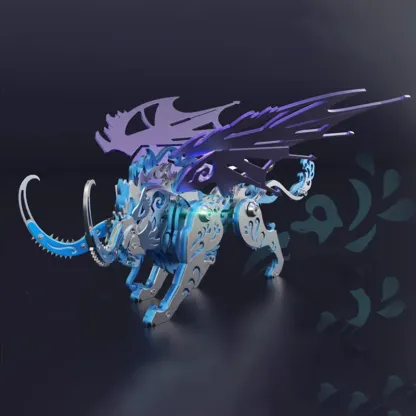 3D metal puzzles series Mechanical mythical beast qiongqi